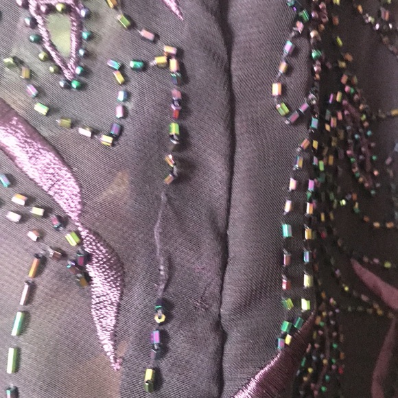 Jean De Lys Mother of the Bride formal dress.  Size 26  Deep Burgundy - Picture 8 of 8